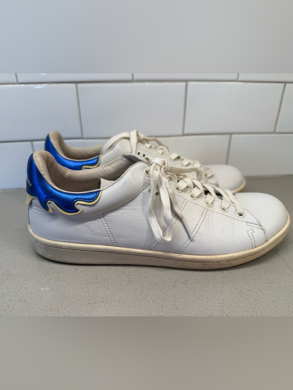 Isabel Marant Étoile "Bart" Leather Low-Top Sneakers